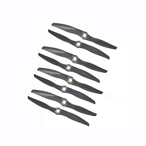 QHHOZHD 4 Paires de Gemfan pour hélices électriques APC en Fibre Verre et Nylon, pour CW CCW, 5050, 6040, 7050, 7060, 8040, 8060, 9045, 9060, 1050, 1060, pour Avion RC(8PCS CCW 7X6E)