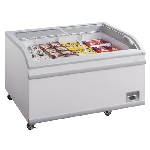 Commercial Display Chest Freezer 56 W White