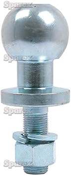 Sparex Ball Hitch Tow Ball Pin 50 mm Universal Chrome Heavy Duty 16 mm