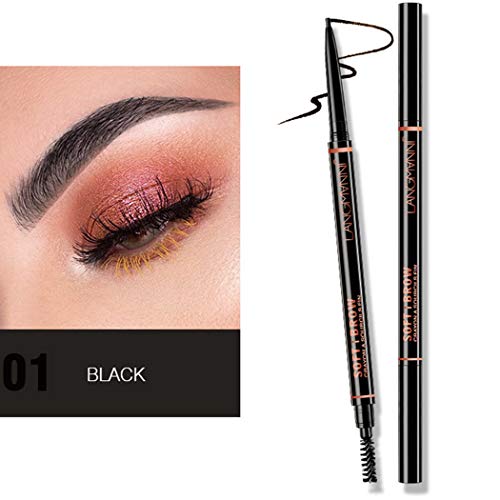 Eyret Eyebrows Pencil Ultra Slim Waterproof Brow Pens Pigment Eyebrows Smudge-Proof Brow Pen Daily Natural Eye Makeup For Women And Girls(Black 1#) #TOP1