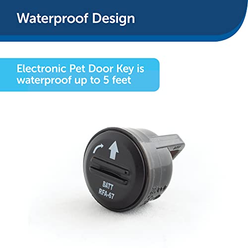 PetSafe SmartKey Elektronischer Schlüssel für Hunde und Katzen Halsbänder - Kompatibel mit Elektronischer SmartDoor Haustiertür, Wasserdichtes Design