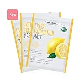 BioRepublic Extra Exfoliation Organic Face Masks | Reduce Blemishes & Acne | Lemon Acid Biocellulose