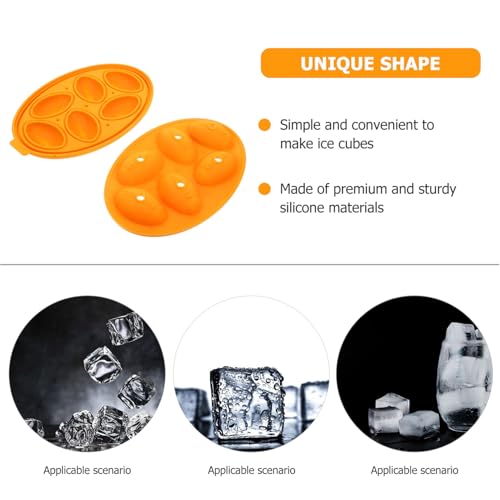 Molde de silicona para cubitos de hielo con forma de rugby miniatura 3