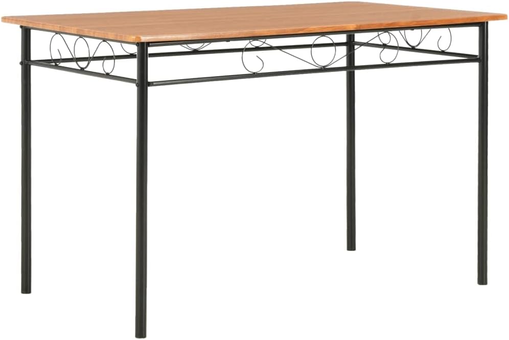 vidaXL Dining Table, Kitchen Table for Breakfast Dinner, Dining Room Table for Home Adults & Children, Dining Furniture, Modern Style, Brown MDF