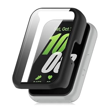 Capa Case Bumper com Película Compatível com Samsung Galaxy Fit 3, Capa Protetora para Smartwatch Galaxy Fit 3