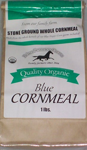 Organic Blue Hopi Cornmeal, 5 lbs., Fresh Stone Ground, Farmer Direct, non-GMO (5 lb)