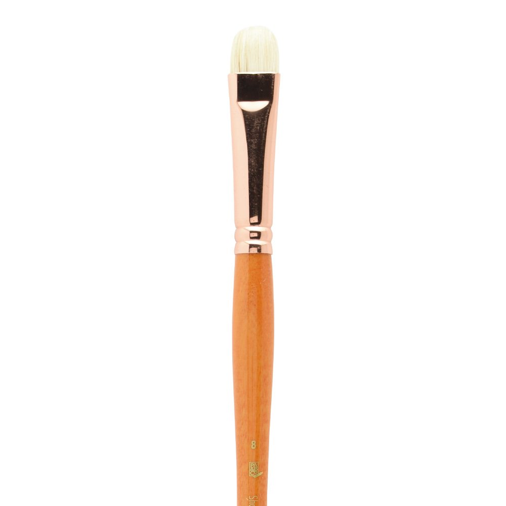 REFINE BEST INTERLOCKED BRISTLE O/A LH SHORT FILBERT 8