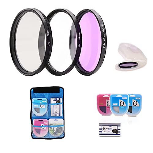 Filtro UV CPL FLD 67mm para fotos de paisajes sin reflejos y viajes de aventura