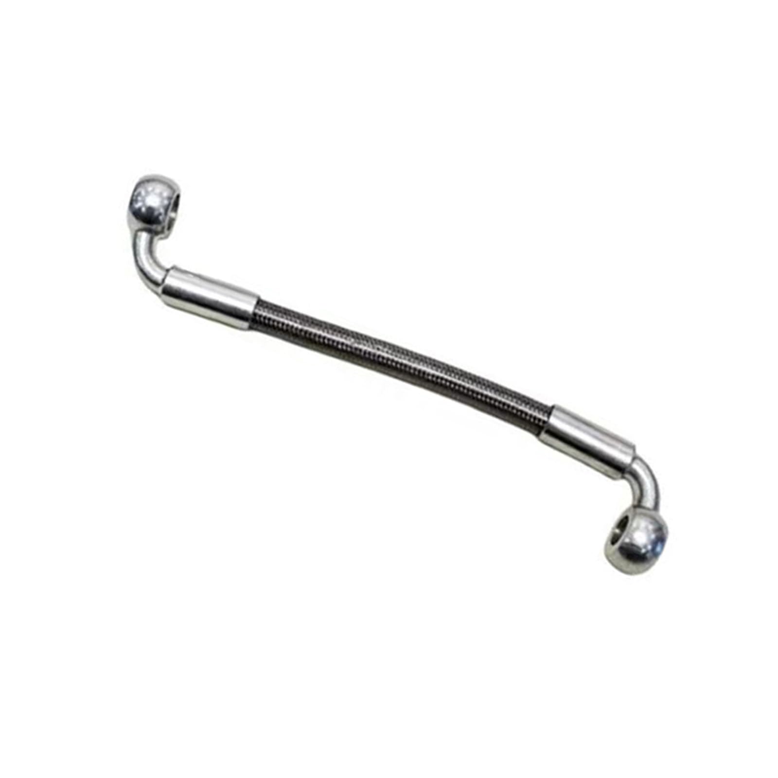 Conduite de Frein Durite De Frein Et d'embrayage Hydraulique Tressée M8 pour Moto, Coudée À 90°, Longueur 30-350 Cm. Accessoires Inclus(700mm)