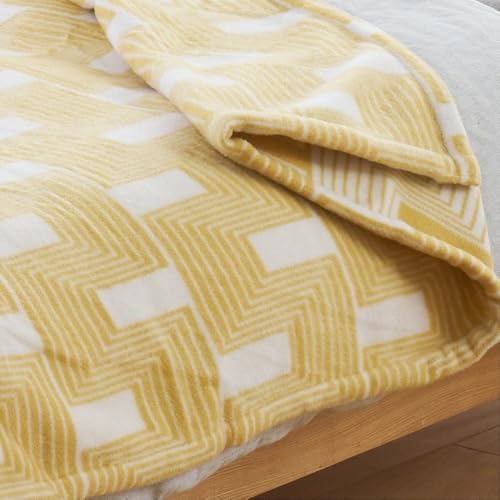 [キングサイズ]洗えるタスマニアラムウール混毛布 220×200cm OTW-K-YE