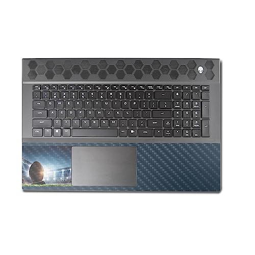 Image of MightySkins Carbon Fiber Skin Compatible with Alienware M18 R1 (2023) Full Wrap Kit - Big Game | Protective, Durable Textured Carbon Fiber Finish | Easy to Apply & Change Styles | Made in The USA