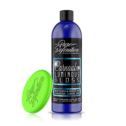 Liquid Car Wax, Carnauba Luminous Gloss, Ultra Durable Protective Polish and Sealant - Pure Definition