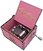 Dream Loom Wooden Music Box,Hand Crank Classical Carved Wooden Sailor Moon Musical Box,Gift for Kids,Family and Friends (Pink)