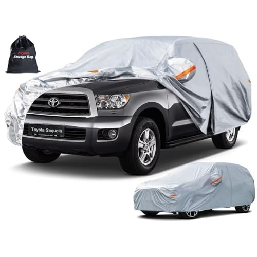 Kayme Heavy Duty Car Cover Waterproof All Weather, Custom Fit for Tesla Model S, Outdoor Full Exterior Cover with Charging Port and Breathable Ventilation Mesh, Sun and Rain Protection. grey