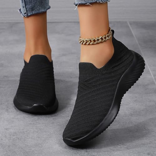Walking Shoes Women Slip On Casual Comfortable Lightweight Breathable Mesh Sock Athletic Workout Tennis Running Sneakers2