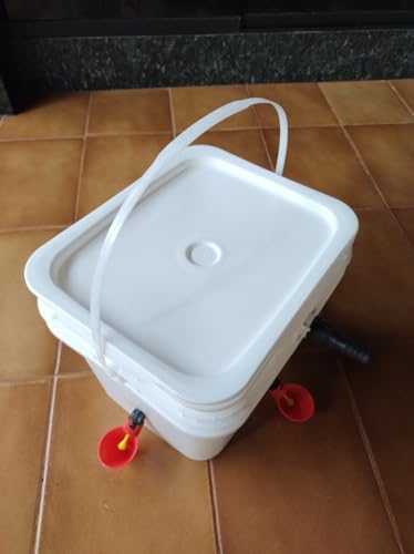 Bebedouro Pet Com Boia Mais 4 Copinhos Para Aves Galinha Codorna e Outros Pássaros