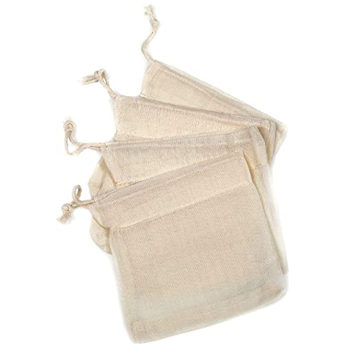 4 Sachets Mousseline A Thé Coton Bio...