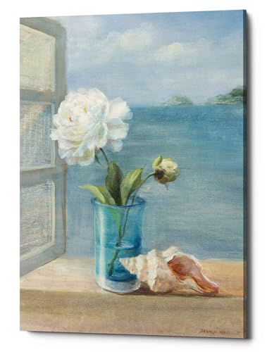 Epic Graffiti 'Coastal Florals I' by Danhui Nai - Lienzo decorativo para pared, 45,7 x 66 cm, color azul