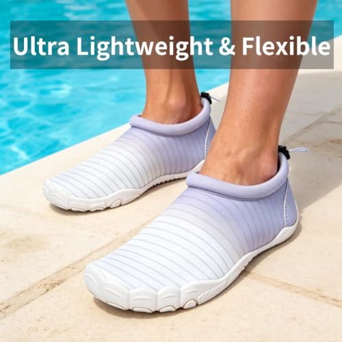 Image of Mishansha Womens Barefoot Water Shoes Wide Toe Box Swim Shoes Quick Dry Non Slip