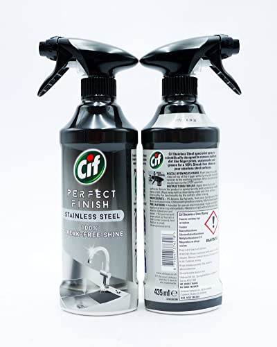 Image of Cif Perfect Finish Steel Cleaner 435ml Pack of 2
