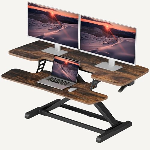 SANODESK 42" Spring-Lift Standing Desk Converter
