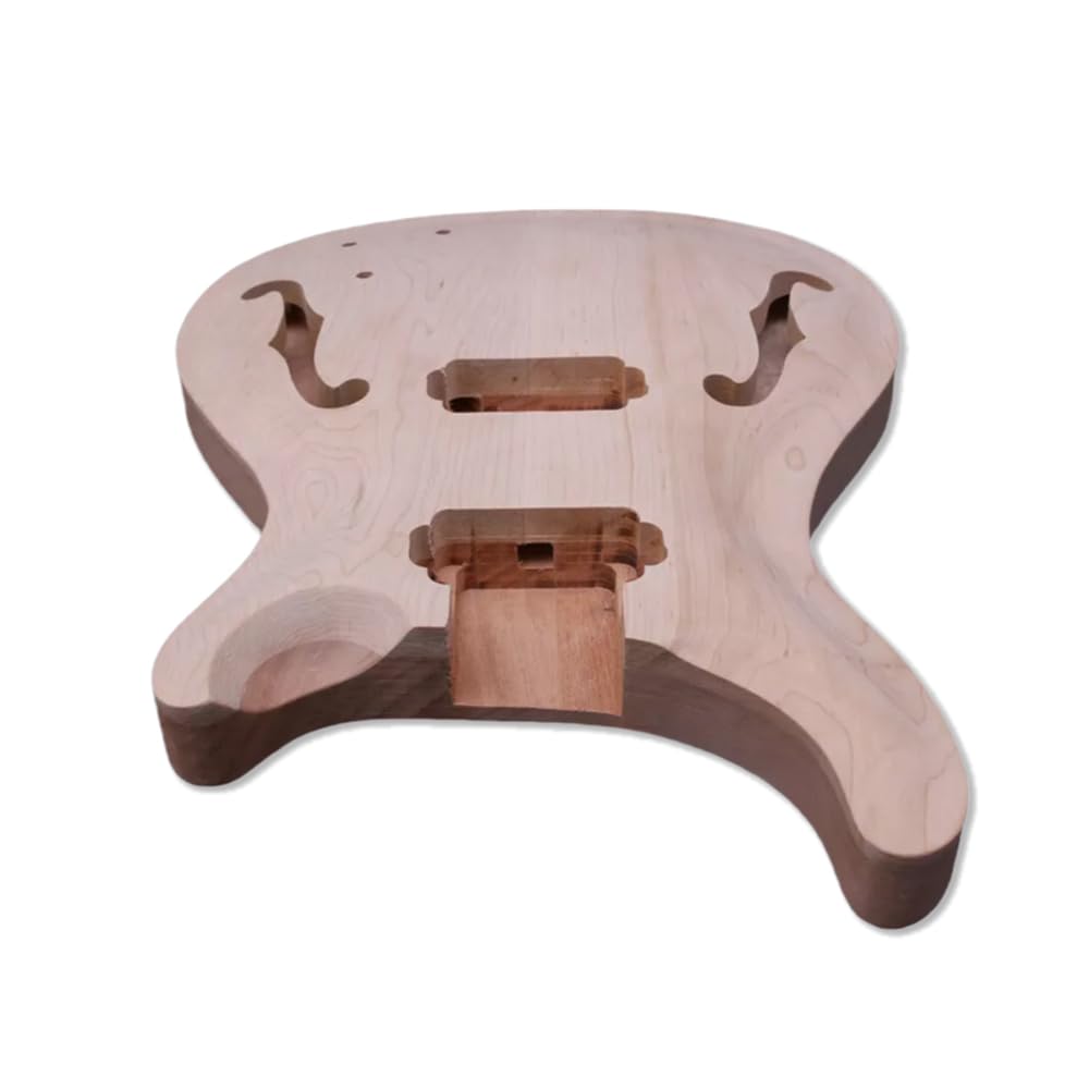 Gitarrenkörper zum Selbermachen, Mahagoni-Ahorn, halbhohl, Gitarrenkörper, E-Gitarrenteile