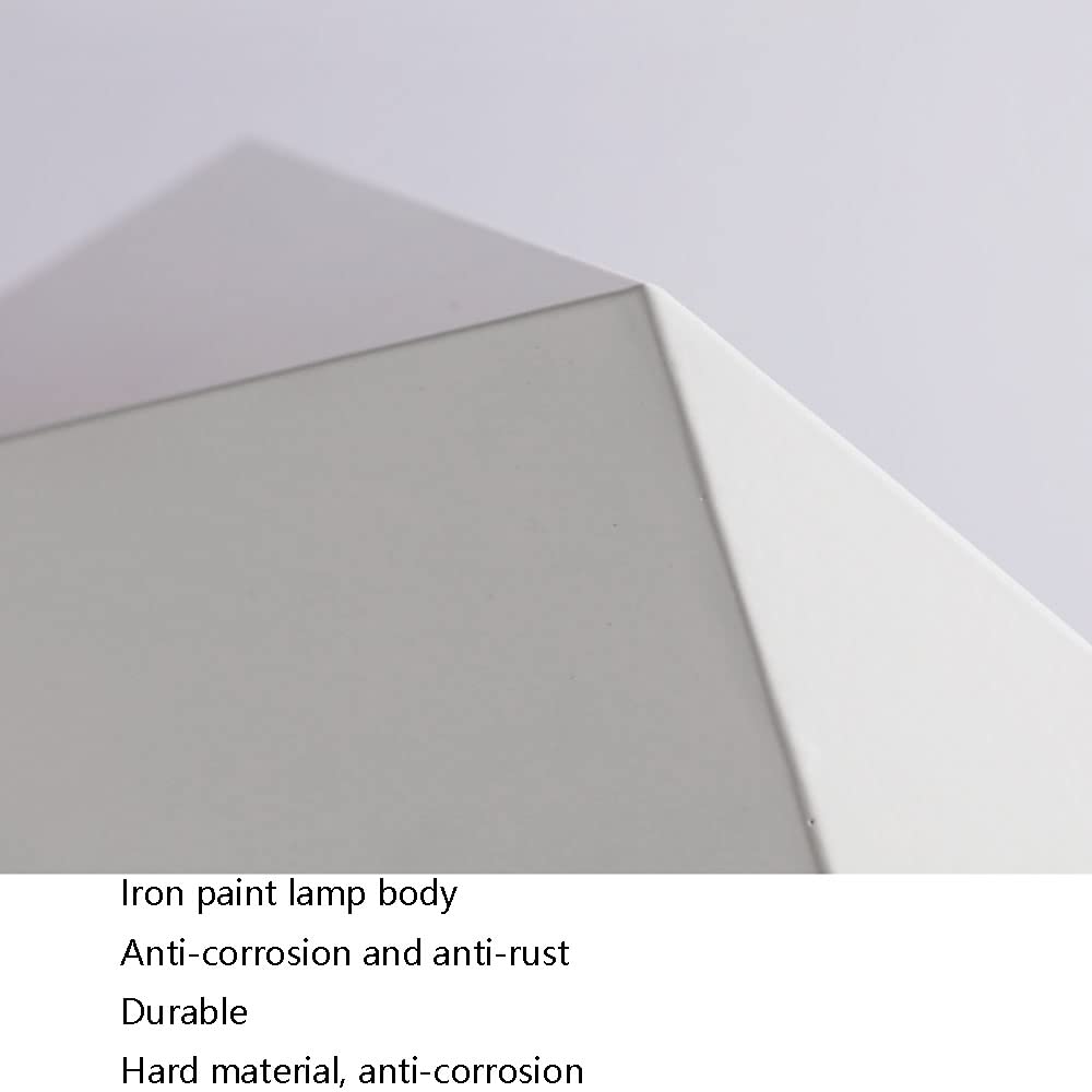 Plafonnier LED dimmable Finition Blanche économie d'énergie 18 W 1500 LM encastré Style Nordique en Bois idéal pour Une entrée ou Une Chambre