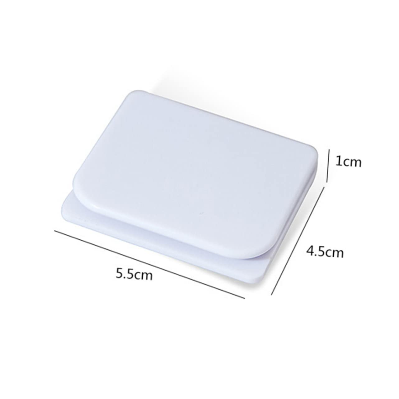 ABOOFAN 4PCS White Shower Curtain Clips Windproof Self Adhesive Drape Guards for Bathroom Spill Water Protection Easy Installation Curtain Holders