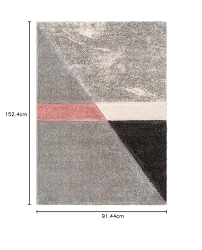 Image of Modern Quality Carpet /Trending Design Hand Woven Fluffy Rug /Mats for Bedroom /Dinning Hall /Living Room 2-inch Thick [Size 3x5 feet]