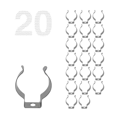 DEMASLED 20 Pcs T8 Light Bulb Holder Clip Bracket for Led Light Tube Fluorescent Lampholder Replacement Mounting U Bulb, Lampholder Cover
