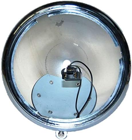 Octane Lighting 7" Motorcycle Headlight Chrome Housing Headlamp Light Bulb Bucket Fits: Harley