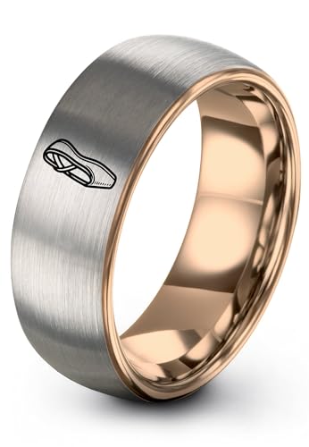 Zealot Jewelry Ballet Slipper Ring Gift for Ballet Dancer Silver