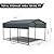 Outvita Heavy Duty Metal Carport, 10x15FT, Gray, Vehicle Protection, Outdoor Gatherings