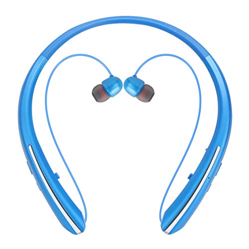 Bluetooth Retractable Headphones Wireless Headset Neckband Earbuds Sports Noise Cancelling Stereo Earphones