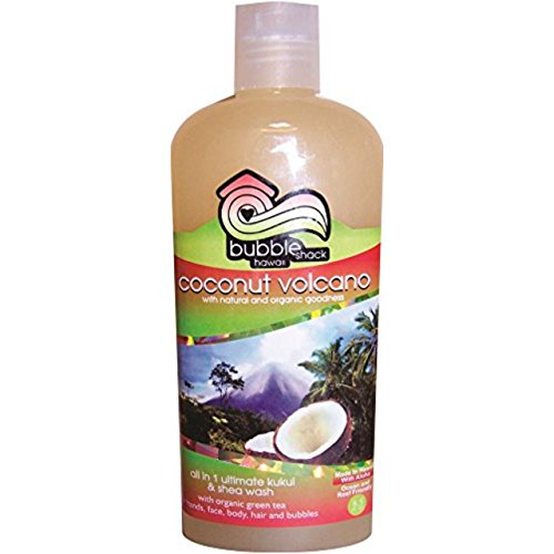 Hawaii Bubble Shack All in 1 Ultimate Kukui & Shea Body Wash Coconut Volcano 4 Bottles