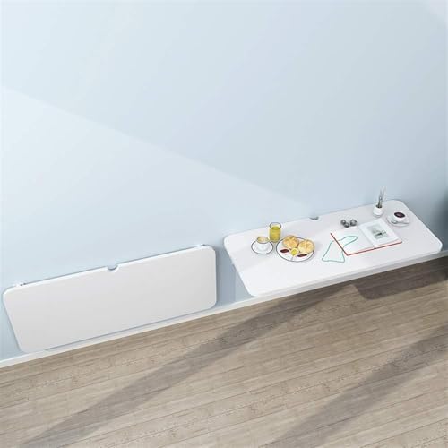 Bureau d'ordinateur pliable avec supports robustes table murale gain de place - 4
