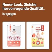 By Amazon Ultra Dry Windeln Größe 1 (2-5 kg) - MONATSBOX, Weiß, 96 Stück (2 Packungen mit 48) (Früher Unter Der Marke Mama Bear, Identisches Produkt) – Ansicht 2