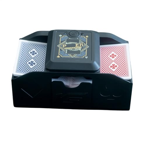 Mélangeur de cartes automatique compact et à piles pour un brassage rapide