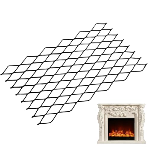 Rejilla para chimenea de acero resistente con pantalla de malla 8