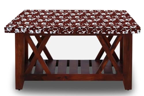 Image of The Furnishing Tree Elastic Rectangular Center Tpoy Table Cover WxL 24x36 in Inches Polyester Floral Pattern Magenta