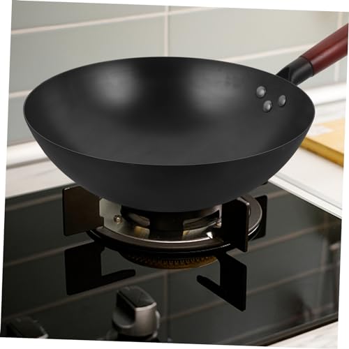 Sartén Wok antiadherente Unomor hiero y madera miniatura 4