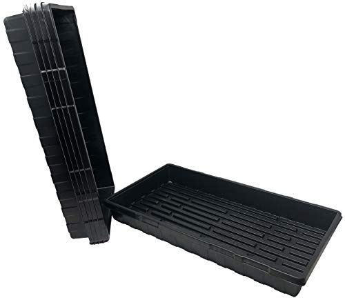 Preisvergleich Produktbild Eddmont Anzuchtschalen Anpflanzschalen Keimschalen - 5 Stück - extra stark und ohne Löcher - für Sprossen, Keimlinge, Kresse, Weizengras und Microgreens 55 cm