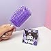 Kawaii Kumi Hair Brush and Compact Mirror Set for Girls, Teens, Women– Adorable Detangling Hair Comb Brush with Cute Mirror, Perfect for Hair Care & Styling Set, Makeup Gifts