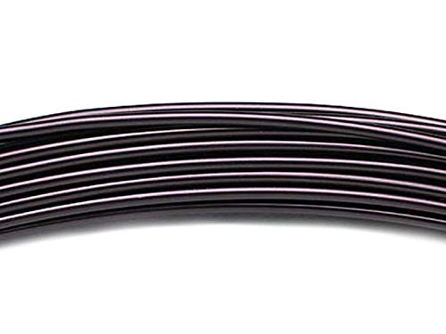 Image of Beadsnfashion 10 Meters Aluminium Craft Wire for Art & Craft, Jewellery Design, Wire Wrapping, Flower Decoration, Floral Arrangement and DIY Handmade Projects (Black, 1 MM)