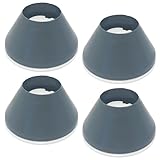 Walker Coasters | Longer Lasting More Durable Tennis Ball Alternative | Glides Easily Over Hard Surfaces | Storm Gray | 4 Count