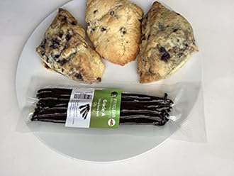 12 Tahitian Vanilla Beans Grade A for Extract, Cooking and Baking. 6"-7" Fresh NON-GMO Gourmet Whole Pods by FITNCLEAN VANILLA.