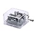 Unique Transparent Musical Box Acrylic Hand Crank Music Box, Melody Castle in the Sky