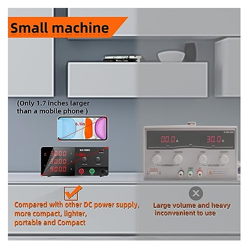 Fuente de alimentación CC regulable de 900W con conmutación digital variable para laboratorio 5
