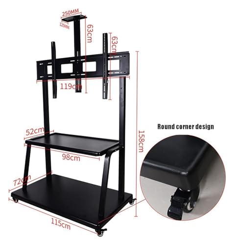 Soporte móvil para TV universal con ruedas miniatura 4