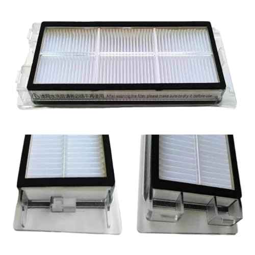 Dust Container Filter Accessory, Compatible for Roborock S5 Max S50 S55 S6 S6Pure E4 E5 S6MaxV, Robot Vacuum Cleaner Filter Dust Container Accessory(4 pcs Filter)